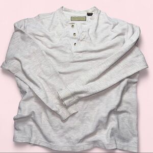 NATURAL LIFE Light Gray Long Sleeve Henley